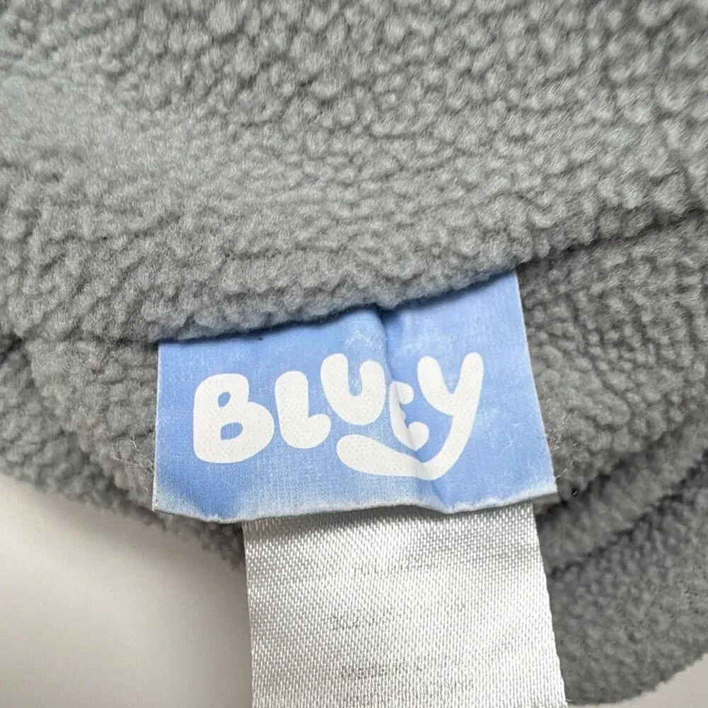 Bluey Bingo Unisex Kids Knit Beanie Ear Flap Pom-Pom Hat Gray One Size